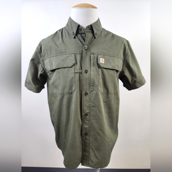 Carhartt Other - Carhartt Men's Green Force Relax-Fit Lightweight Short Sleeve, sz MD